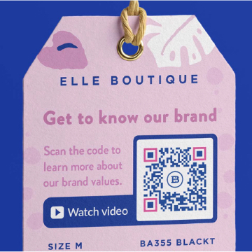 QR-Code-Idee für Einzelhändler auf Preisschildern