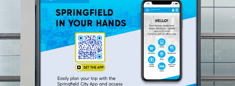 QR-Code-Idee auf einem Display zum Bewerben von App-Installationen