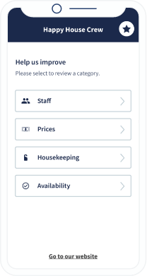 A QR Code landing page that collects feedback from customers of a home repairs and maintenance company.